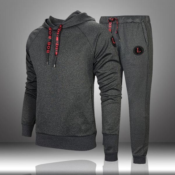 spring autumn men's sportswear set 2019 casual solid hooded tracksuits male zipper ribbon hoodies+pants two pieces sets men, Gray
spring autumn men's sportswear set 2019 casual solid hooded tracksuits male zipper ribbon hoodies+pants two pieces sets men, Gray
