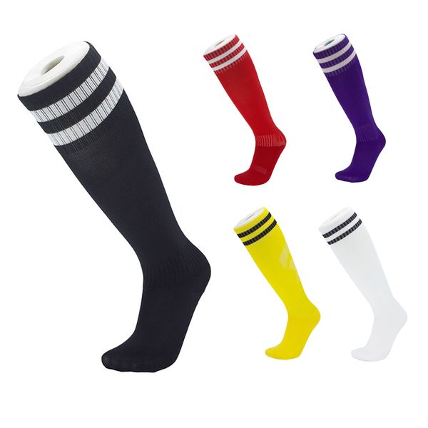 2019 new arrival football socks for kids sock long tube high knee stocking sweat absorption soccer sports socks two bars striped m112y, Black
2019 new arrival football socks for kids sock long tube high knee stocking sweat absorption soccer sports socks two bars striped m112y, Black
