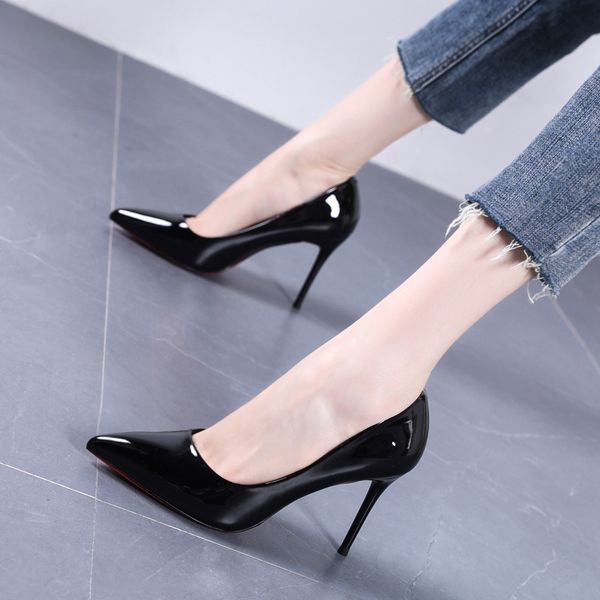 season pointed high-heeled shoes thin heels transparent nude single shoes female girls, Black
season pointed high-heeled shoes thin heels transparent nude single shoes female girls, Black