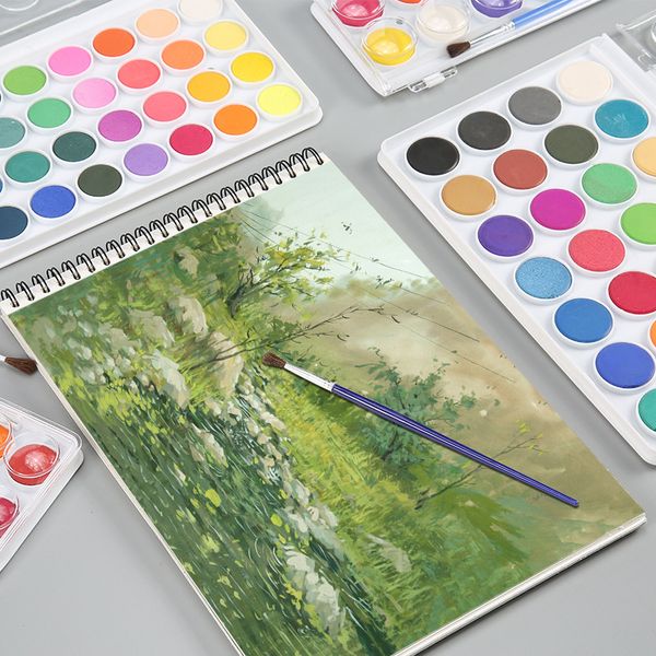 36 colour solid gouache beginners painting pigment powder with 1 brush tin box watercolor pigments water-soluble pigments
36 colour solid gouache beginners painting pigment powder with 1 brush tin box watercolor pigments water-soluble pigments