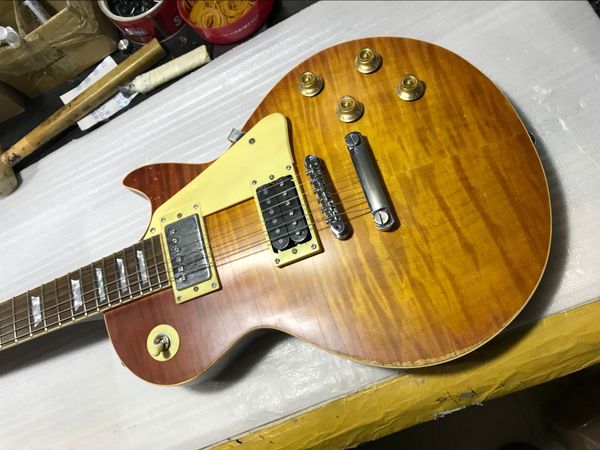 1959 Led Zeppelin Джимми Пейдж # 7 Том Мерфи Aged Heavey Relic Электрогитара One Piece Тело Шея, Little Pin AB
1959 Led Zeppelin Джимми Пейдж # 7 Том Мерфи Aged Heavey Relic Электрогитара One Piece Тело Шея, Little Pin AB