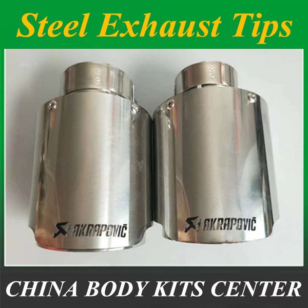 1pcs inlet (54mm) outlet (89mm) akrapovic 304 stainless steel exhaust tip/muffler pipe for vw car accessories
1pcs inlet (54mm) outlet (89mm) akrapovic 304 stainless steel exhaust tip/muffler pipe for vw car accessories