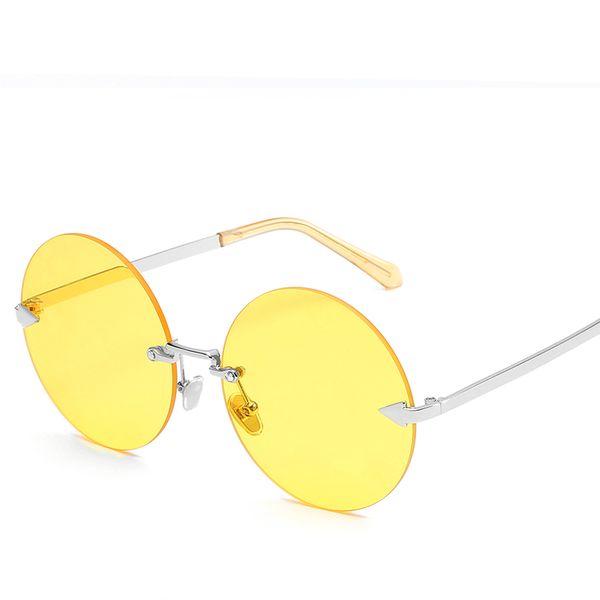 round sunglasses for women 2018 brand rimless summer sun glasses female uv400 ladies fashion shades gafas, White;black
round sunglasses for women 2018 brand rimless summer sun glasses female uv400 ladies fashion shades gafas, White;black