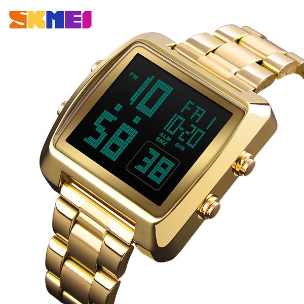skmei 1369 men stainless steel watch brand sport watch electronic digital male wristwatch man 30m waterproof men's watches, Slivery;brown
skmei 1369 men stainless steel watch brand sport watch electronic digital male wristwatch man 30m waterproof men's watches, Slivery;brown