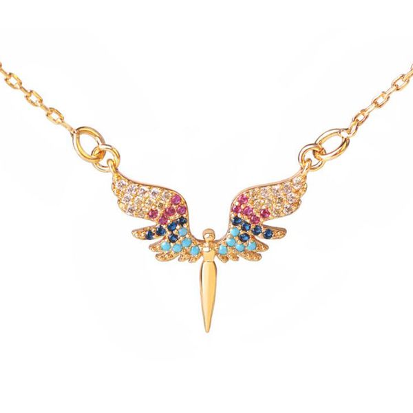 bettyue attractive guarding angel shape cubic zircon multicolor dreamlilke necklace women adorable decoration gift fashion party, Silver
bettyue attractive guarding angel shape cubic zircon multicolor dreamlilke necklace women adorable decoration gift fashion party, Silver