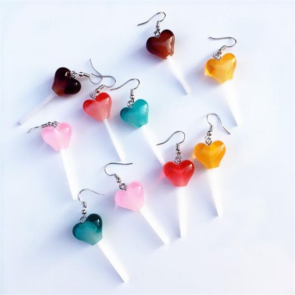 dangle & chandelier 1pair funny heart lollipop earrings for women punk drop jewelry fashion accessories vintage alloy gift, Silver
dangle & chandelier 1pair funny heart lollipop earrings for women punk drop jewelry fashion accessories vintage alloy gift, Silver