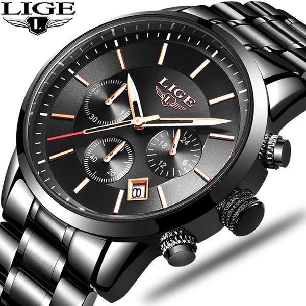 lige mens watches stainless steel chronograph business quartz clock waterproof date watch man relogio masculin, Slivery;brown
lige mens watches stainless steel chronograph business quartz clock waterproof date watch man relogio masculin, Slivery;brown