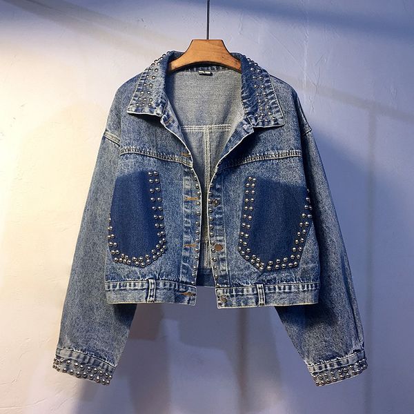 2019 spring autumn women denim jacket blue basic coats casual long sleeve plus size female outwear jeans jackets for girl r948, Black;brown
2019 spring autumn women denim jacket blue basic coats casual long sleeve plus size female outwear jeans jackets for girl r948, Black;brown