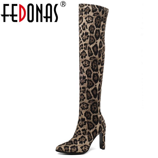 fedonas leopard women thin high heels over the knee boots pointed toe night club shoes woman 2020 autumn winter socks boots, Black
fedonas leopard women thin high heels over the knee boots pointed toe night club shoes woman 2020 autumn winter socks boots, Black