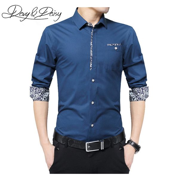 davydaisy men social dress shirts slim fit solid turn-down collar long sleeved classical brand casual formal shirt men ds-077, White;black
davydaisy men social dress shirts slim fit solid turn-down collar long sleeved classical brand casual formal shirt men ds-077, White;black
