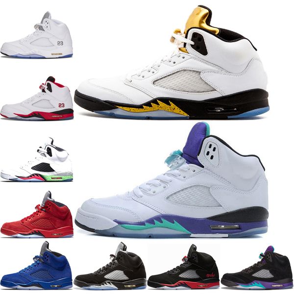 men 5 basketball shoes white grapes red suede oreo bred metallic silver fire red black grape space jam blue suede trainer sneakers
men 5 basketball shoes white grapes red suede oreo bred metallic silver fire red black grape space jam blue suede trainer sneakers
