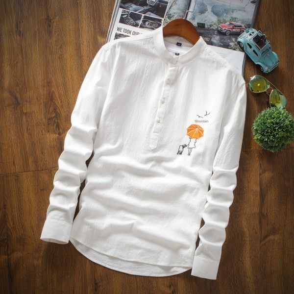 мужская дизайнерская летняя тонкая рубашка с длинным рукавом молодежный тренд повседневное пальто прилив, White;black
мужская дизайнерская летняя тонкая рубашка с длинным рукавом молодежный тренд повседневное пальто прилив, White;black