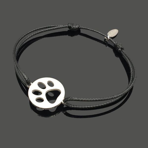 dog paw print stainless steel charm cord bracelet pet paw print stainless steel pendant adjustable string bracelet, Golden;silver
dog paw print stainless steel charm cord bracelet pet paw print stainless steel pendant adjustable string bracelet, Golden;silver