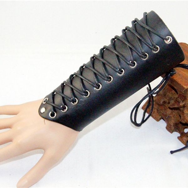 game cosplay wrist support props genuine leather bracer cross string arm armor warrior steampunk punk armband medieval cuff gift, Black;red
game cosplay wrist support props genuine leather bracer cross string arm armor warrior steampunk punk armband medieval cuff gift, Black;red