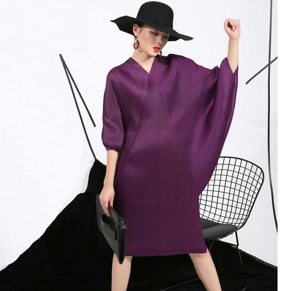 lanmrem 2019 spring trendy new crimp bat sleeve design big size loose large size solid color dress women fashion fu11191, Black;gray
lanmrem 2019 spring trendy new crimp bat sleeve design big size loose large size solid color dress women fashion fu11191, Black;gray