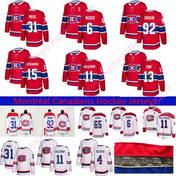 2018 new montréal canadiens 6 shea weber 31 carey price 11 brendan gallagher 13 max domi stitched red and white ice hockey jerseys, Black;red
2018 new montréal canadiens 6 shea weber 31 carey price 11 brendan gallagher 13 max domi stitched red and white ice hockey jerseys, Black;red