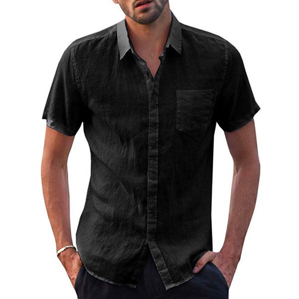 vogue linen shirt blouse men's baggy cotton linen solid short sleeve button retro shirts blouse, White;black
vogue linen shirt blouse men's baggy cotton linen solid short sleeve button retro shirts blouse, White;black