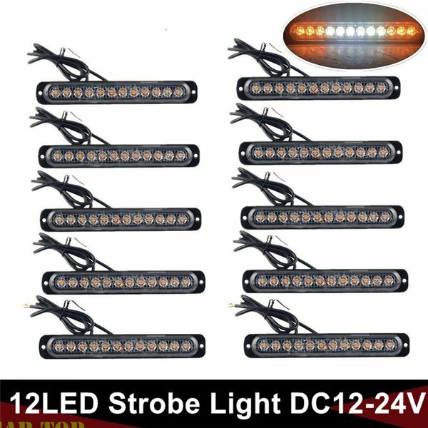10pcs flash side lights truck strobe lamp emergency warning light deck dash grill white/amber 12v/24v led lights truck strobe
10pcs flash side lights truck strobe lamp emergency warning light deck dash grill white/amber 12v/24v led lights truck strobe