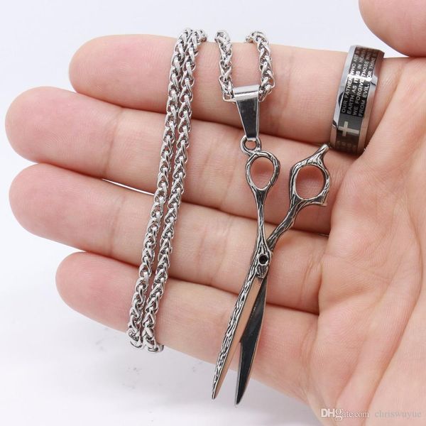 316l stainless steel jewelry scissors pendant necklace men's necklace men's popular pendants ing, Silver
316l stainless steel jewelry scissors pendant necklace men's necklace men's popular pendants ing, Silver