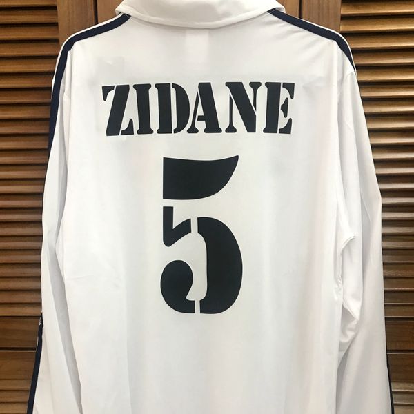 rm 01/02 ucl retro vintage classic home shirt jersey long sleeves zidane ronaldo figo football custom namesets patches sponsor, Black 
rm 01/02 ucl retro vintage classic home shirt jersey long sleeves zidane ronaldo figo football custom namesets patches sponsor, Black