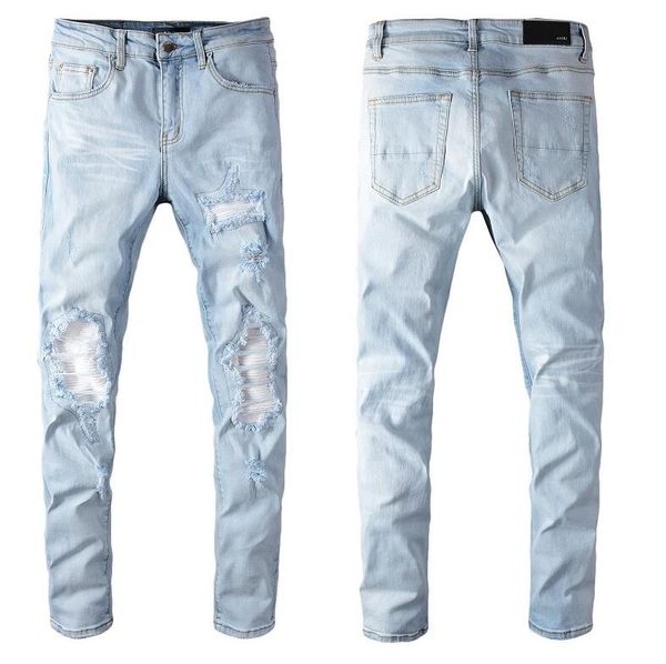 2020 mens distressed ripped biker jeans slim fit motorcycle biker denim for men fashion designer hip hop mens jeans good quality @04, Blue
2020 mens distressed ripped biker jeans slim fit motorcycle biker denim for men fashion designer hip hop mens jeans good quality @04, Blue