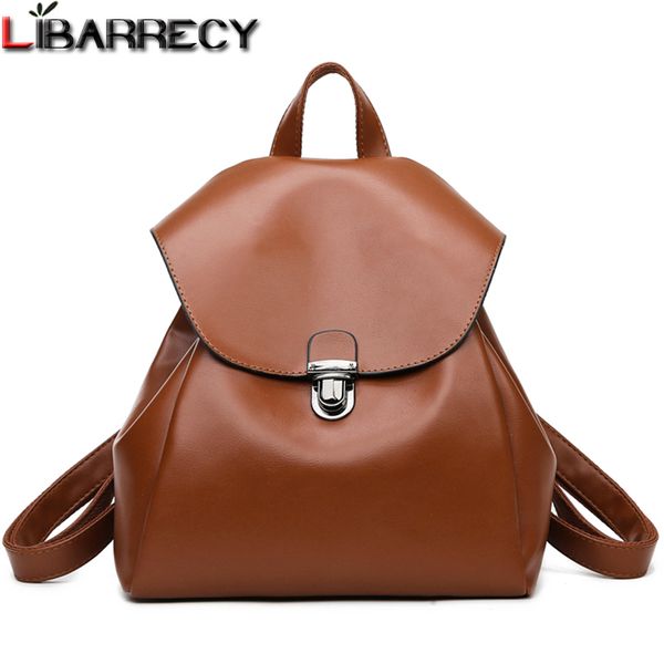 vintage metal lock women backpacks casual solid color leather shoulder bag for teenager girls large capacity travel bags mochila
vintage metal lock women backpacks casual solid color leather shoulder bag for teenager girls large capacity travel bags mochila