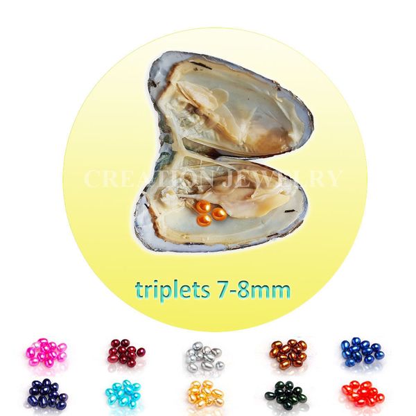 bulk freshwater oysters has triplets rice/ oval pearls 7-8mm mix beautiful colors good quality shipping by dhl fishing license needed, White
bulk freshwater oysters has triplets rice/ oval pearls 7-8mm mix beautiful colors good quality shipping by dhl fishing license needed, White