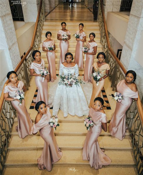 blush pink satin african bridesmaid dresses sheath off shoulder plus size prom evening gown formal party wedding guest wear, White;pink
blush pink satin african bridesmaid dresses sheath off shoulder plus size prom evening gown formal party wedding guest wear, White;pink