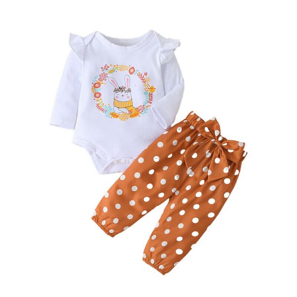0-12m newborn baby girls clothes sets long sleeve romper floral jumpsuit polka dot pants outfits, White
0-12m newborn baby girls clothes sets long sleeve romper floral jumpsuit polka dot pants outfits, White