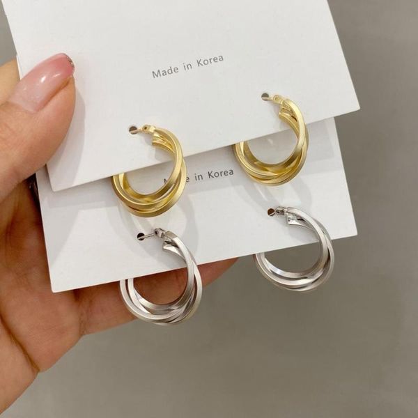 earrings for women elegant charms round matte gold stud earring silver color korean girls ear fashion jewelry, Golden;silver
earrings for women elegant charms round matte gold stud earring silver color korean girls ear fashion jewelry, Golden;silver