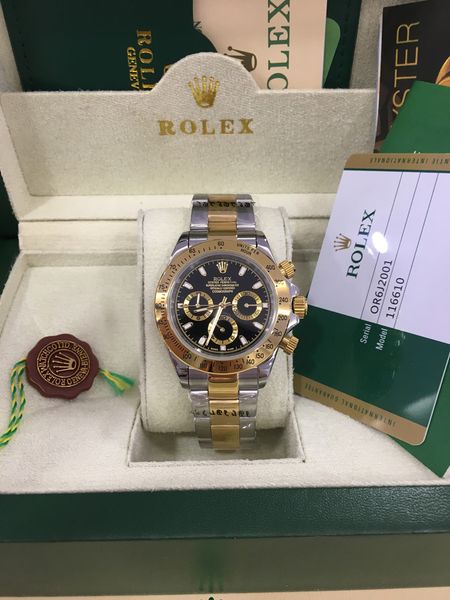 luxury mans watches steel bracelet new 116528 18k yellow gold black dial box & papers 40mm automatic mechanical men's watch, Slivery;brown
luxury mans watches steel bracelet new 116528 18k yellow gold black dial box & papers 40mm automatic mechanical men's watch, Slivery;brown