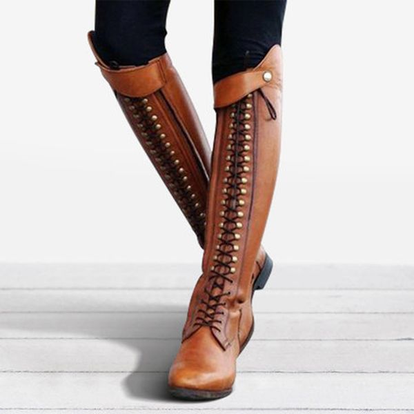 womens boots ladies western platform cowboy lace-up round toe over the knee high knight retro rome boots shoes m50#, Black
womens boots ladies western platform cowboy lace-up round toe over the knee high knight retro rome boots shoes m50#, Black