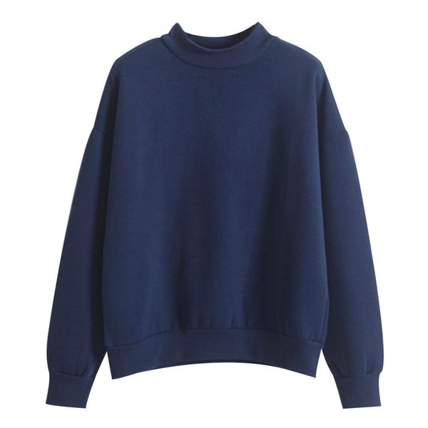 women sweatshirt europe and the united states candy color code loose long sleeve harajuku style pullover cashmere hoodies breathable, Black
women sweatshirt europe and the united states candy color code loose long sleeve harajuku style pullover cashmere hoodies breathable, Black