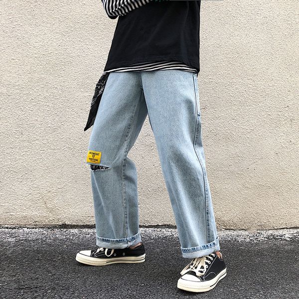 2019 spring and autumn new products japanese retro tide brand word hole jeans loose sink straight leg pants male blue s-2xl
2019 spring and autumn new products japanese retro tide brand word hole jeans loose sink straight leg pants male blue s-2xl