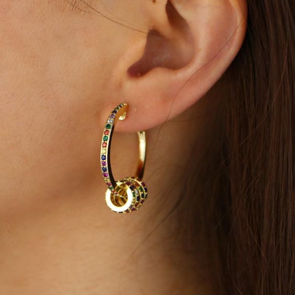 2020 new trendy colorful rainbow beads hoop elegance gorgeous women fashion circle earring, Golden;silver
2020 new trendy colorful rainbow beads hoop elegance gorgeous women fashion circle earring, Golden;silver