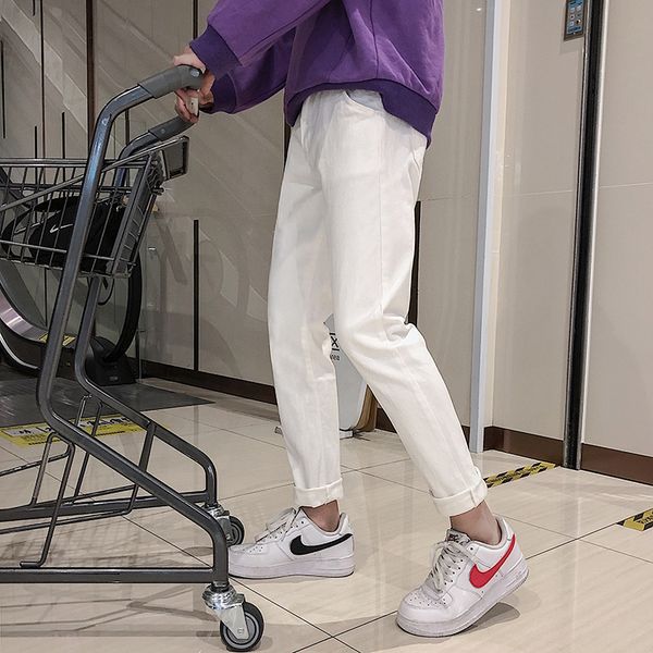 autumn new jeans men slim fashion black white denim pants man casual solid color streetwear hip hop trousers male clothes, Blue
autumn new jeans men slim fashion black white denim pants man casual solid color streetwear hip hop trousers male clothes, Blue