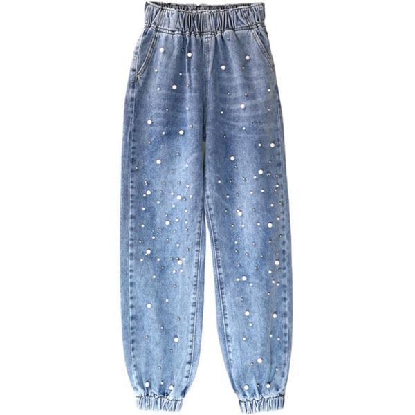 women jeans harem jeans casual denim pants waist stretch loose plus size, Blue
women jeans harem jeans casual denim pants waist stretch loose plus size, Blue