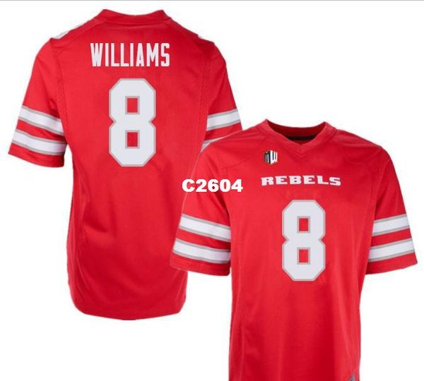 men unlv rebels charles williams #8 real full embroidery college jersey size s-4xl or custom any name or number jersey, Black;red
men unlv rebels charles williams #8 real full embroidery college jersey size s-4xl or custom any name or number jersey, Black;red
