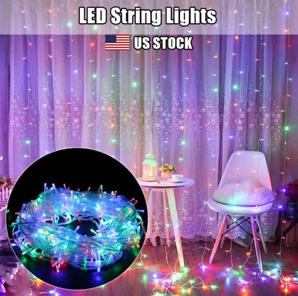 многовенй 10 м 100 led е Ѭока паѬии ве ламп Ѭождево вадба окѬй дек