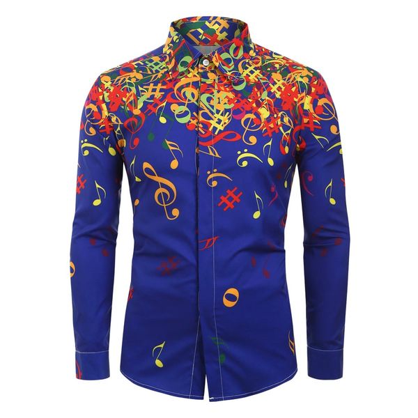men blouse novelty musical note pattern casual long sleeves printed hawaiian shirt males artistic camisa de los hombres, White;black
men blouse novelty musical note pattern casual long sleeves printed hawaiian shirt males artistic camisa de los hombres, White;black