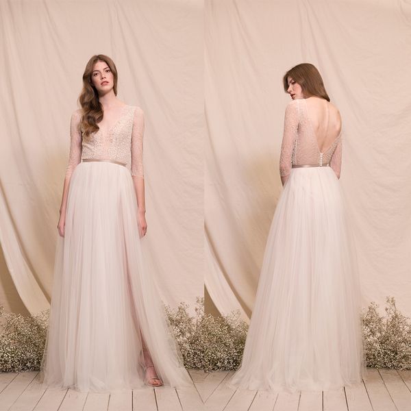 божественная atelier 2020 свадебное платье v шеи с длинными рукавами 3/4 lace длина аппликации свадебные платья chic boho пола a-line свадеб, White 
божественная atelier 2020 свадебное платье v шеи с длинными рукавами 3/4 lace длина аппликации свадебные платья chic boho пола a-line свадеб, White