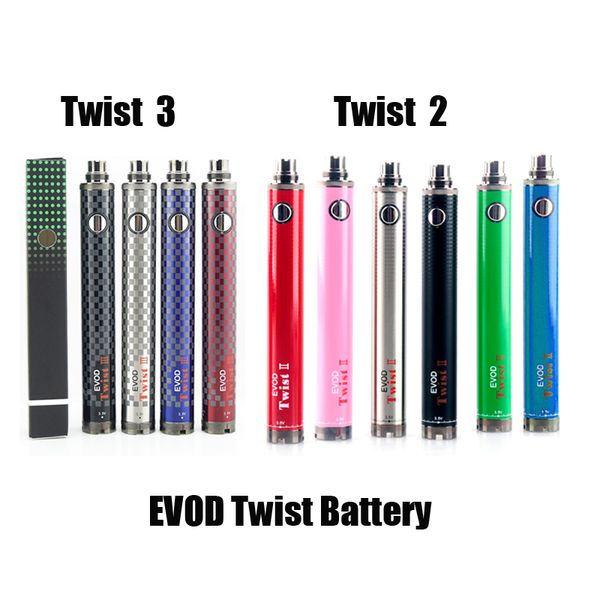 Новый EVOD TWIST 2 3 VV Аккумулятор 1300 мАч 1600 мАч Evod Twist II III Электронная сигарета Vape Pen 
Новый EVOD TWIST 2 3 VV Аккумулятор 1300 мАч 1600 мАч Evod Twist II III Электронная сигарета Vape Pen