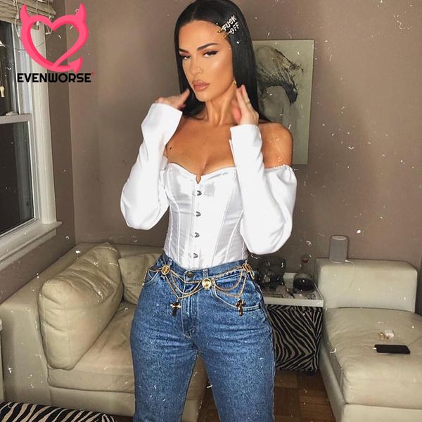 evenworse shoulder party sleeve leisure shirt women's backless night corset retro style pluz size off 2020 bubble women xiidn, Black
evenworse shoulder party sleeve leisure shirt women's backless night corset retro style pluz size off 2020 bubble women xiidn, Black