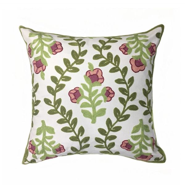 modern geometric embroidery green leaves pillow case gift home sofa cushion cover canvas decorative 45x45cm sell by piece drop shipping 
modern geometric embroidery green leaves pillow case gift home sofa cushion cover canvas decorative 45x45cm sell by piece drop shipping