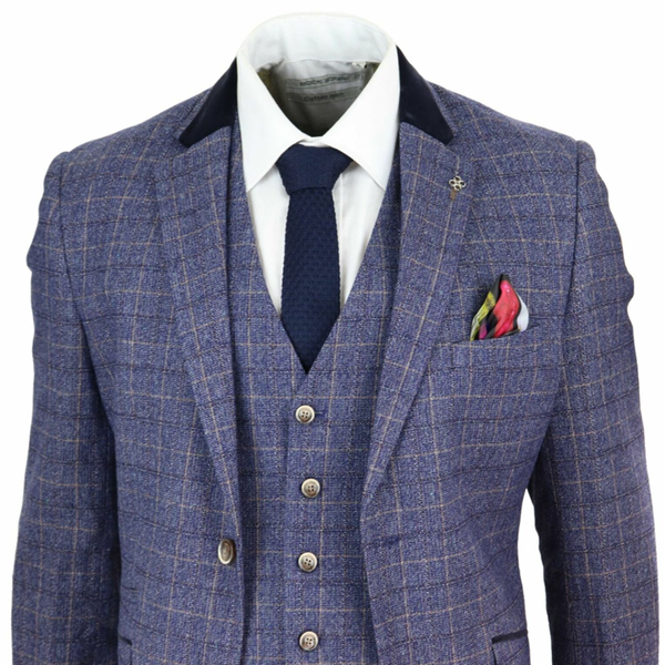 2020 blue mens suits 3 piece grooms suit tweed check tailored fit wedding suits for groom vintage classic, White;black
2020 blue mens suits 3 piece grooms suit tweed check tailored fit wedding suits for groom vintage classic, White;black