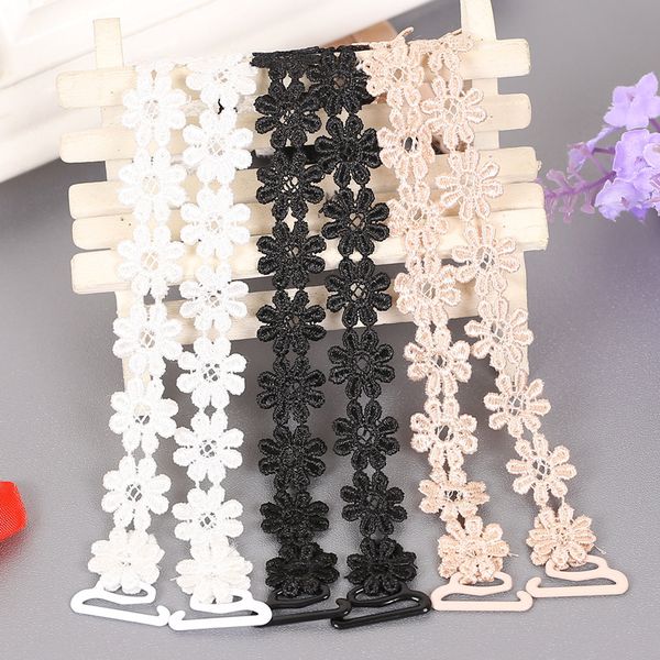 1/3pair wide lace flower bra straps anti-slip adjustable bra shoulder straps for women elastic strap lingerie intimates, Black;white
1/3pair wide lace flower bra straps anti-slip adjustable bra shoulder straps for women elastic strap lingerie intimates, Black;white