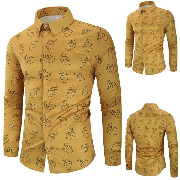 fashion men's casual button valentine's day lovers printed shirt blouse, White;black
fashion men's casual button valentine's day lovers printed shirt blouse, White;black