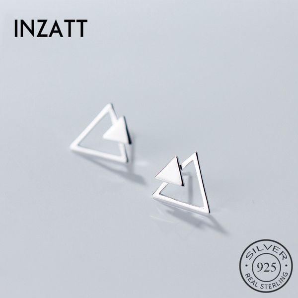 inzatt fashion real 925 sterling silver triangle stud earrings minimalist for charm women korean jewelry accessory party gift, Golden
inzatt fashion real 925 sterling silver triangle stud earrings minimalist for charm women korean jewelry accessory party gift, Golden