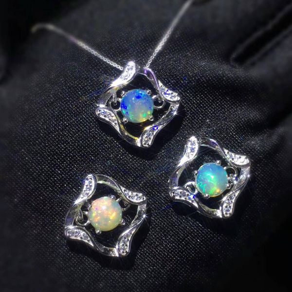 925 sterling silver multiple colors women pendant round 5mm real natural opal pendant without chain for christmas gift
925 sterling silver multiple colors women pendant round 5mm real natural opal pendant without chain for christmas gift