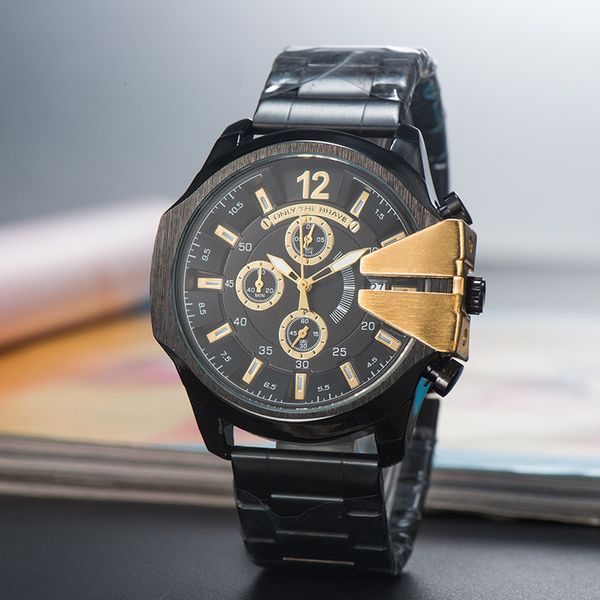2020 dies brand six needle series mens luxury watch quartz four colors steel strip watch selling watches and clocks gifts, Slivery;brown
2020 dies brand six needle series mens luxury watch quartz four colors steel strip watch selling watches and clocks gifts, Slivery;brown